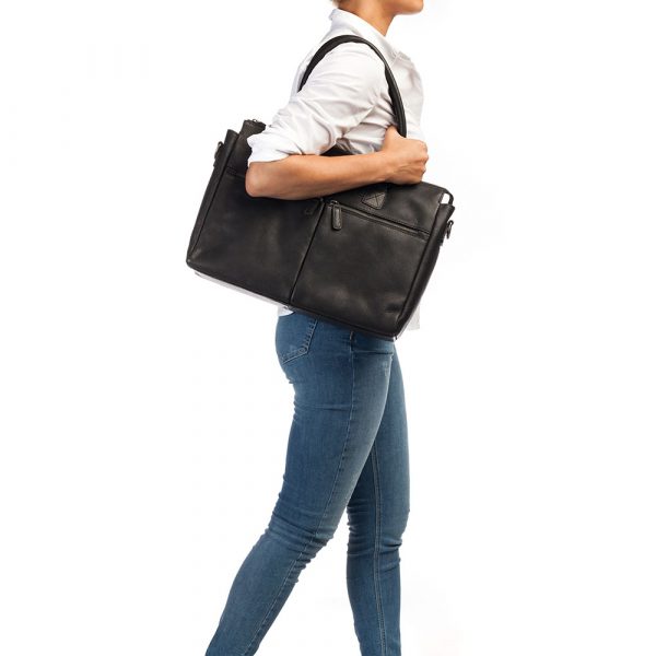 Laptopbag 2-zip 15.6 Zoll_Leder_black_Unisex_2