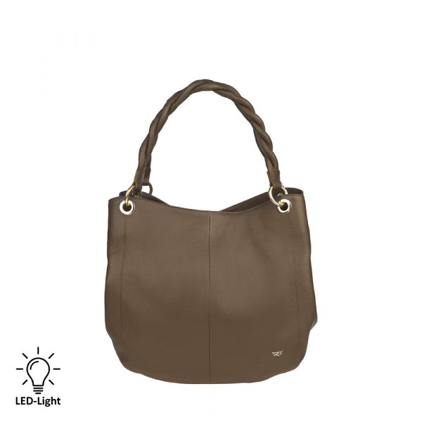 Riccardo Ferducci_018412 045_Hobo bag mit LED-Licht-Fach_Leder_beige_Damen_1