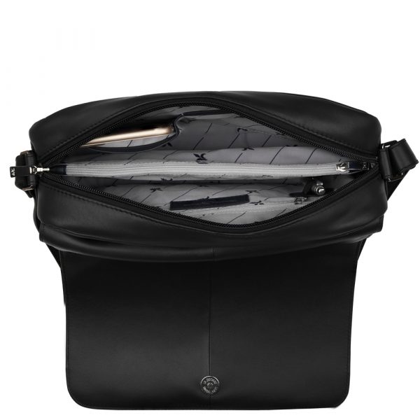 Riccardo Ferducci_028423 002_Flap bag_Leder_schwarz_Damen_2