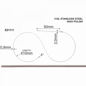 Riccardo Ferducci_RFE01111 000_Schlangen-Kette De Medici_Edelstahl_Edelstahl_Damen_2