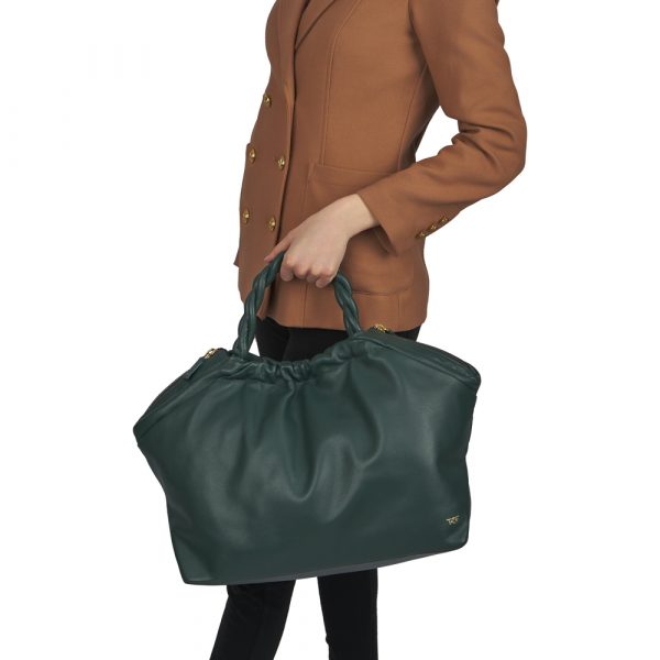 Riccardo Ferducci_018434 049_Shopper mit LED-Licht-Fach_Leder_grün_Damen_5