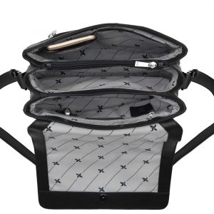 Riccardo Ferducci_028422 002_Flap bag_Leder_schwarz_Damen_2