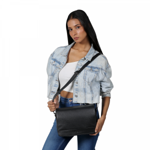 Riccardo Ferducci_148423 002_Flap bag_Leder_schwarz_Damen_1