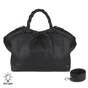 Riccardo Ferducci_018434 002_Shopper mit LED-Licht-Fach_Leder_schwarz_Damen_1