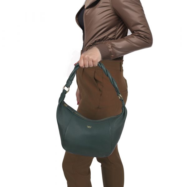 Riccardo Ferducci_018410 049_Hobo bag mit LED-Licht-Fach_Leder_grün_Damen_5
