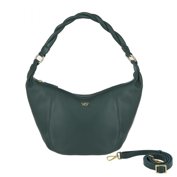 Riccardo Ferducci_018410 049_Hobo bag mit LED-Licht-Fach_Leder_grün_Damen_1