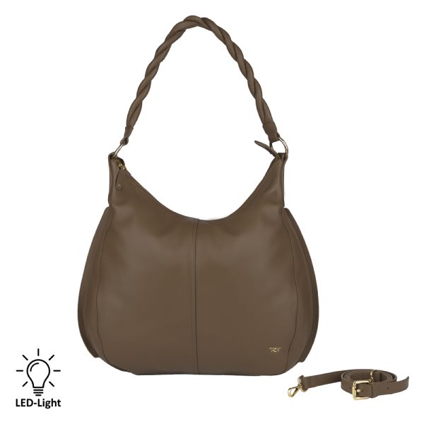 Riccardo Ferducci_018413 045_Hobo bag mit LED-Licht-Fach_Leder_beige_Damen_1