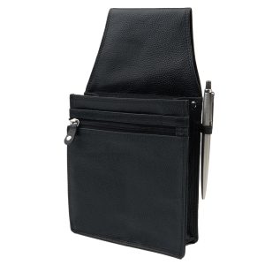 Various_854630 002_Halfter für Kellnerbörse_Leder_schwarz_Unisex_1