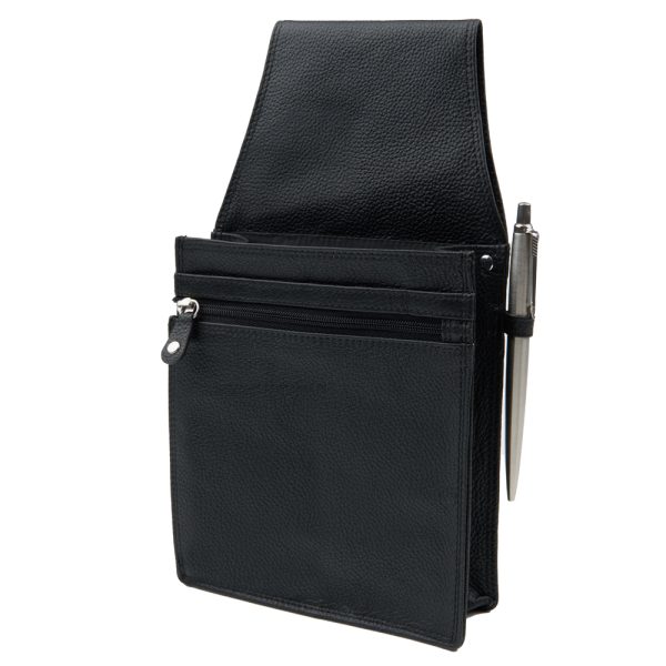 Various_854630 002_Halfter für Kellnerbörse_Leder_schwarz_Unisex_1
